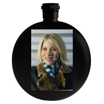 Christina Applegate Round Flask