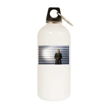 Christina Applegate White Water Bottle With Carabiner