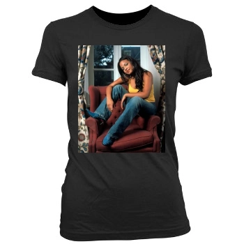 Christina Milian Women's Junior Cut Crewneck T-Shirt