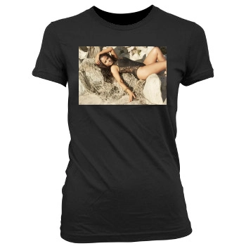 Christina Milian Women's Junior Cut Crewneck T-Shirt