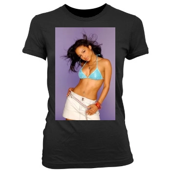 Christina Milian Women's Junior Cut Crewneck T-Shirt