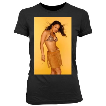 Christina Milian Women's Junior Cut Crewneck T-Shirt