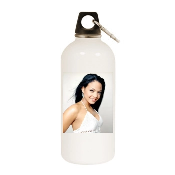 Christina Milian White Water Bottle With Carabiner