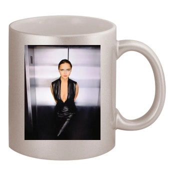 Christina Ricci 11oz Metallic Silver Mug