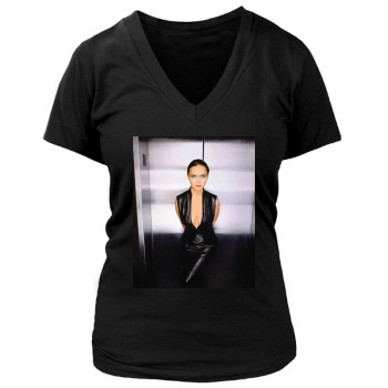 Christina Ricci Women's Deep V-Neck TShirt