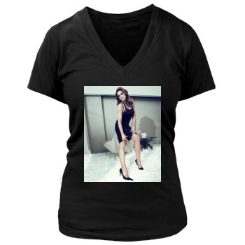 Cindy Crawford Women's Deep V-Neck TShirt