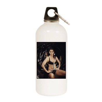 Cindy Crawford White Water Bottle With Carabiner