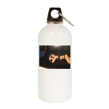 Cindy Crawford White Water Bottle With Carabiner