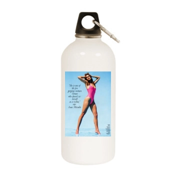 Cindy Crawford White Water Bottle With Carabiner