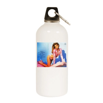 Cindy Crawford White Water Bottle With Carabiner