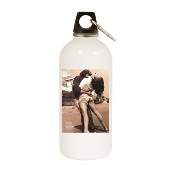 Cindy Crawford White Water Bottle With Carabiner