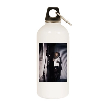 Claire Danes White Water Bottle With Carabiner