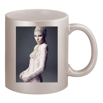 Claire Danes 11oz Metallic Silver Mug