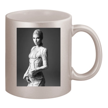 Claire Danes 11oz Metallic Silver Mug