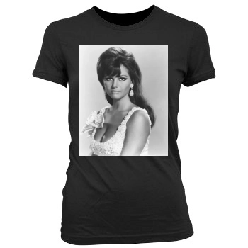 Claudia Cardinale Women's Junior Cut Crewneck T-Shirt