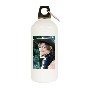 Claudia Cardinale White Water Bottle With Carabiner