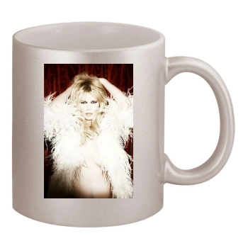 Claudia Schiffer 11oz Metallic Silver Mug