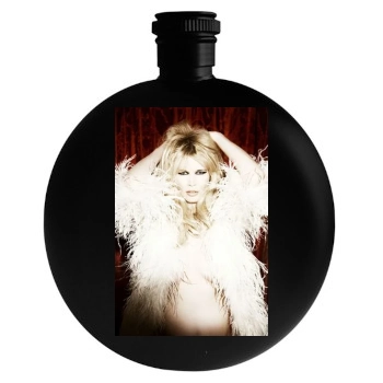 Claudia Schiffer Round Flask