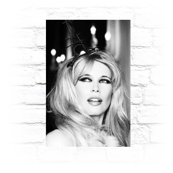 Claudia Schiffer Metal Wall Art