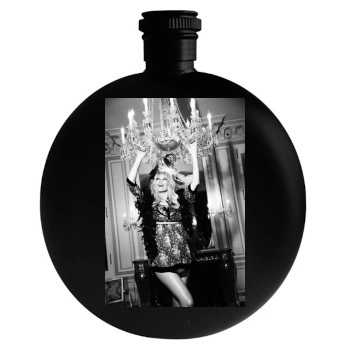 Claudia Schiffer Round Flask