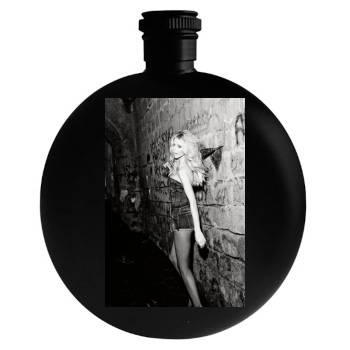 Claudia Schiffer Round Flask