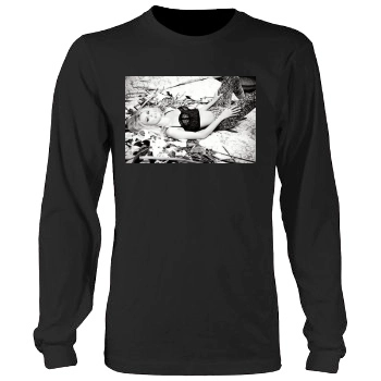 Claudia Schiffer Men's Heavy Long Sleeve TShirt