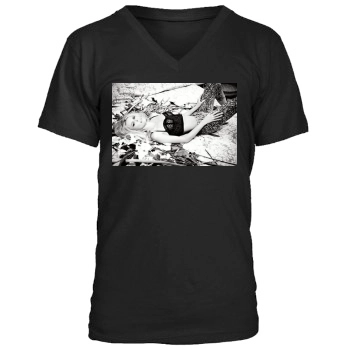 Claudia Schiffer Men's V-Neck T-Shirt