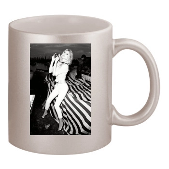 Claudia Schiffer 11oz Metallic Silver Mug