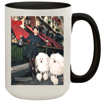 Cote De Pablo 15oz Colored Inner & Handle Mug