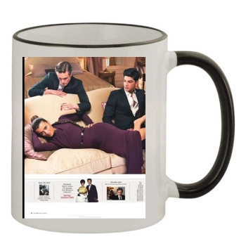 Cote De Pablo 11oz Colored Rim & Handle Mug