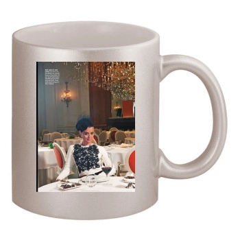 Cote De Pablo 11oz Metallic Silver Mug