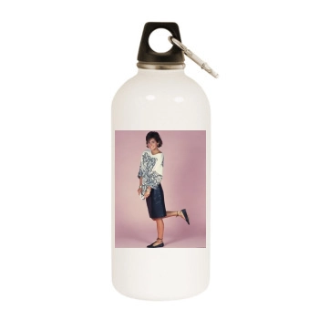 Courteney Cox White Water Bottle With Carabiner