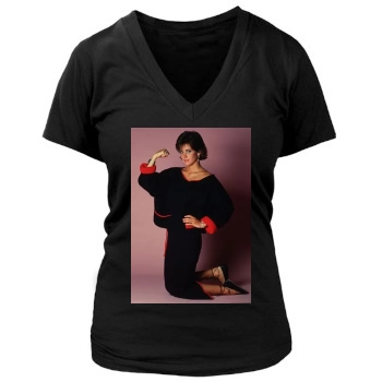 Courteney Cox Women's Deep V-Neck TShirt