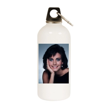 Courteney Cox White Water Bottle With Carabiner