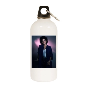 Courteney Cox White Water Bottle With Carabiner