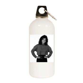 Courteney Cox White Water Bottle With Carabiner