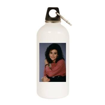 Courteney Cox White Water Bottle With Carabiner