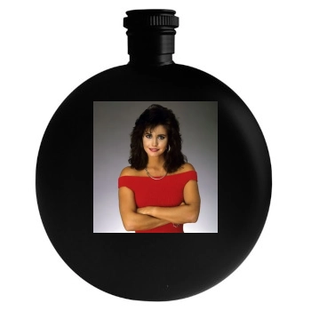 Courteney Cox Round Flask