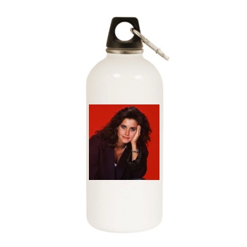 Courteney Cox White Water Bottle With Carabiner