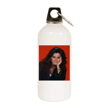 Courteney Cox White Water Bottle With Carabiner