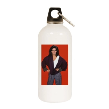 Courteney Cox White Water Bottle With Carabiner