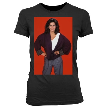 Courteney Cox Women's Junior Cut Crewneck T-Shirt