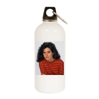 Courteney Cox White Water Bottle With Carabiner