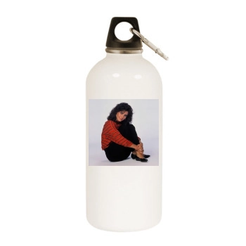 Courteney Cox White Water Bottle With Carabiner