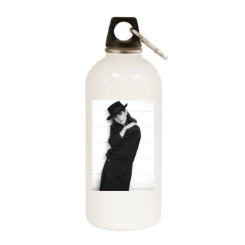 Courteney Cox White Water Bottle With Carabiner