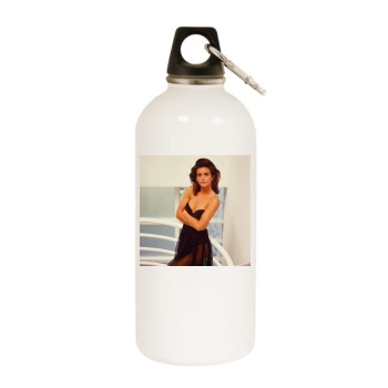 Courteney Cox White Water Bottle With Carabiner