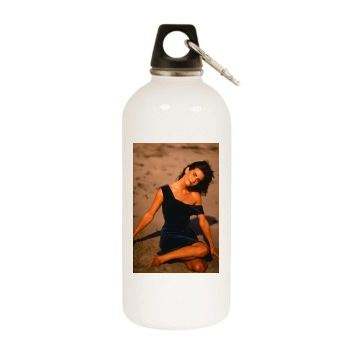 Courteney Cox White Water Bottle With Carabiner