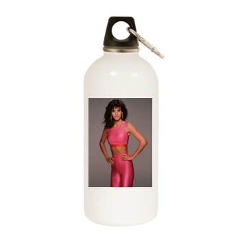 Courteney Cox White Water Bottle With Carabiner