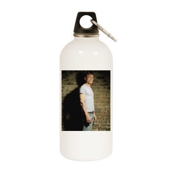 Daniel Craig White Water Bottle With Carabiner