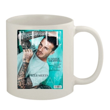 David Beckham 11oz White Mug